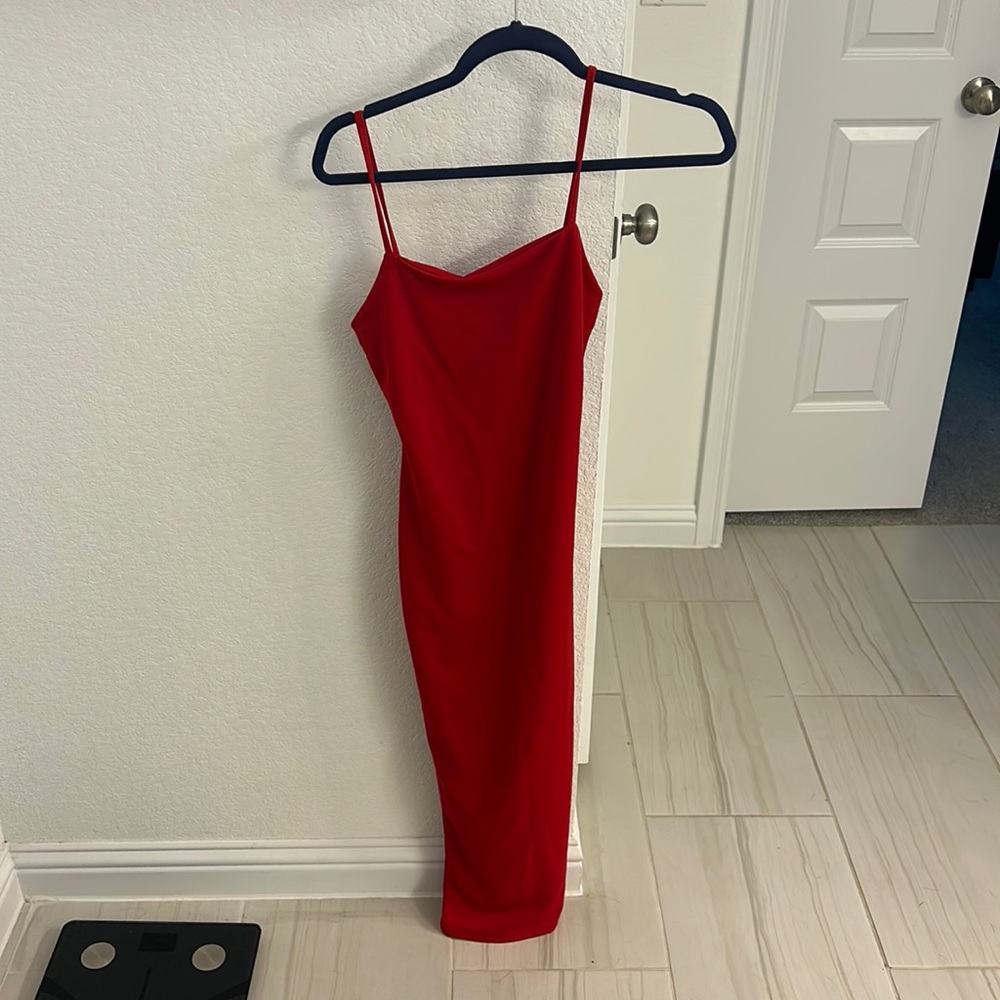 Red maxi dress - size 10 - never worn